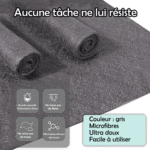 Chiffon de nettoyage en microfibres