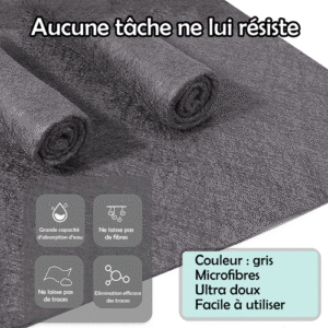 Chiffon de nettoyage en microfibres
